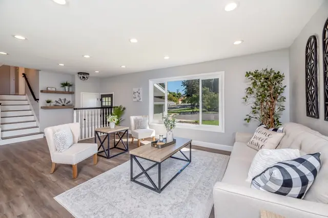 furnished living room area